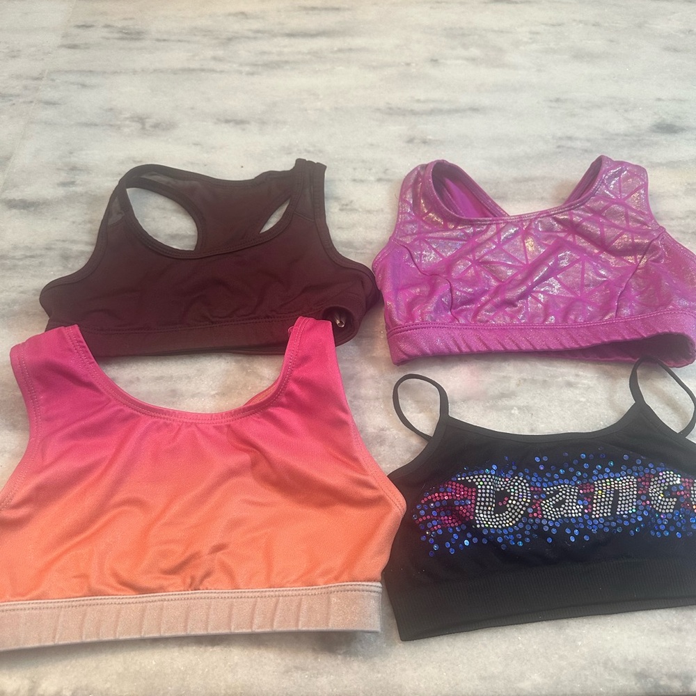 Colorful Kids Dance Tops Set